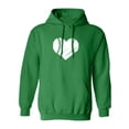 thumbnail image 1 of Baseball Heart Adult Hooded Sweatshirt, 1 of 3