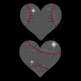 thumbnail image 1 of Baseball Heart Iron on Rhinestones Heat Transfer Baseball Lover Costume Crystal Heat Transfer T-Shirt Crystal Hot fix Rhinestone Bling DIY Decals for Clothing Vest Jacket, 1 of 9