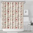 thumbnail image 1 of Baseball Heart Pattern Shower Curtain 84"x72" ,Bathroom Decorative Shower Curtains Set with 12 Hooks,Modern Waterproof Washable Shower Curtain, 1 of 6