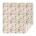 thumbnail image 1 of Baseball Heart Pattern Square Tablecloth,Waterproof Square Table Cover,Wipeable Spillproof Washable Table Cover for Home Kitchen Party Decor 42"X42"(107x107cm), 1 of 6