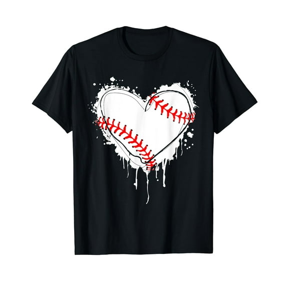 Baseball Heart Valentines Day Sports Lover Catcher Player T-Shirt