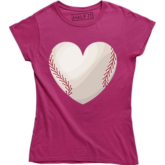 Baseball Heart Women's Sports Outdoor Spirit Wear Proud Mom T-Shirt
