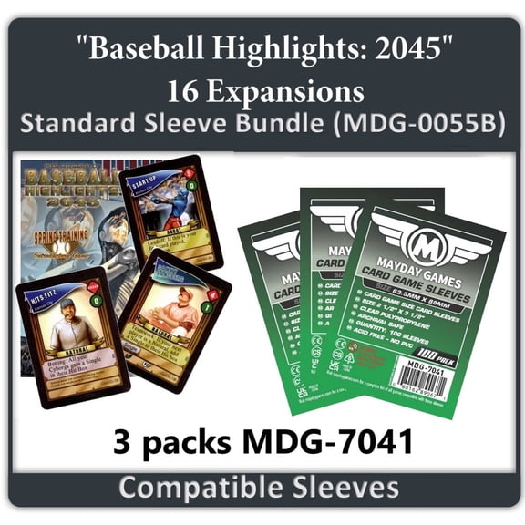 "Baseball Highlights 2045: Expansions" Compatible Card Sleeve Bundle
