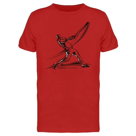 Baseball Hitter Design T-Shirt Men -Image by Shutterstock, Male Small