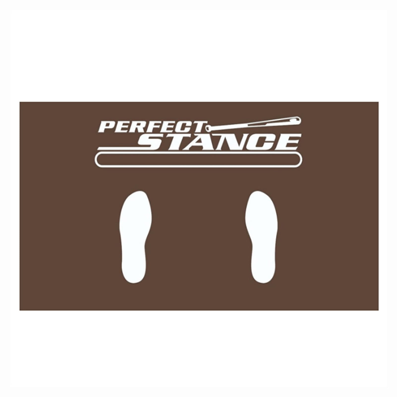 Baseball Hitting Mat with Toes Facing Place Aid NonSlip Design Wear