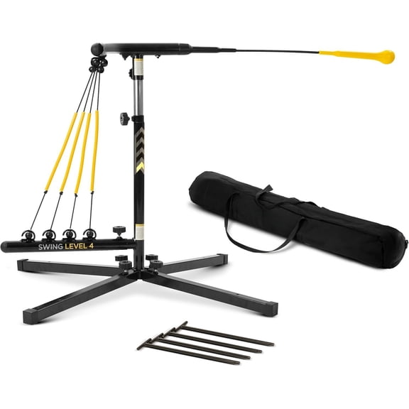 Baseball Hitting Trainer Baseball Swing Trainer Softball and Baseball Equipment for Batting Practice with Height and Speed Adjustment