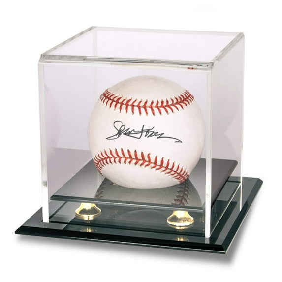 Ultra PRO: Display - Baseball Hockey Puck (Gold Riser/UV Block)