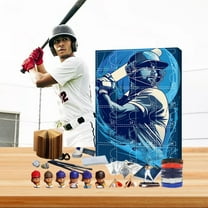 Baseball Holiday Countdown Set Advent Calendar 24 Days Collectibles for Fans Christmas Home