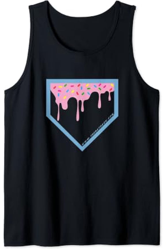 Baseball Home Plate Drip 2 With Sprinkles Tank Top Size S-3XL