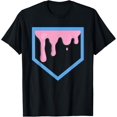 thumbnail image 1 of Baseball Home Plate Drip, Cool Baseball Home Plate Drip T-Shirt, 1 of 3