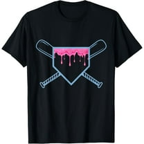 Baseball Home Plate Drip for Boys Ice Cream Spinkle T-Shirt men and women can wear, black, white, gifts