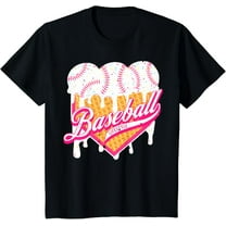 Baseball Home Plate Drip for Boys Ice Cream Spinkle T-Shirt