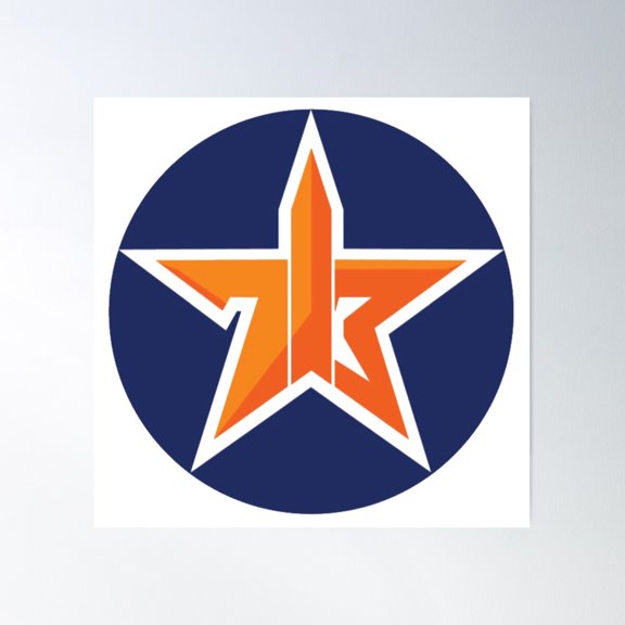 Baseball - Houston - 713 Area Code Poster Wall Art, Modern Wall Decor For Living Room Bedroom, 24x24 UNFRAMED