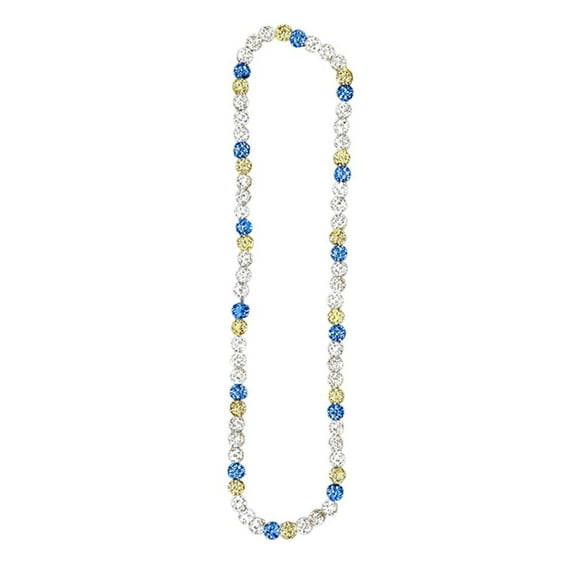 Baseball Ice Collection Necklace - Stylish 18-inch Design with Glitter Beads – Perfect Gift for Baseball Enthusiasts