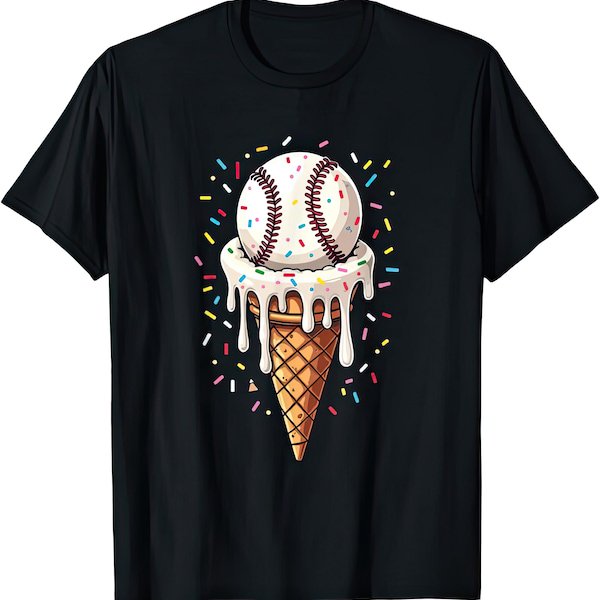 Baseball Ice Cream T Shirt