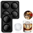 thumbnail image 1 of Baseball Ice Mold,Baseball Silicone Fun Shapes Whiskey Ice Mold with Funnel,Large Whiskey Ice Cube Tray,Easy Release Large Ice Sphere Mold for Whiskey,Cocktails,Bourbon,Reusable Ice Cube Tray,2Balls, 1 of 5