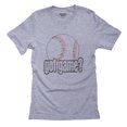 thumbnail image 1 of Baseball Iconic Got Game? Large Graphic of Baseball Men's Grey T-Shirt, 1 of 2