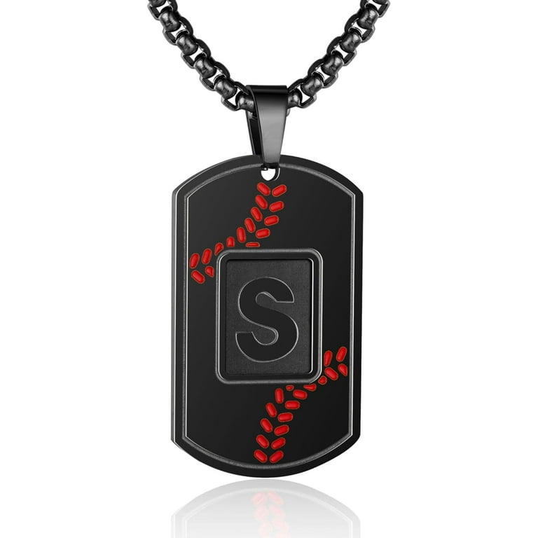 Baseball dog tag necklaces best sale