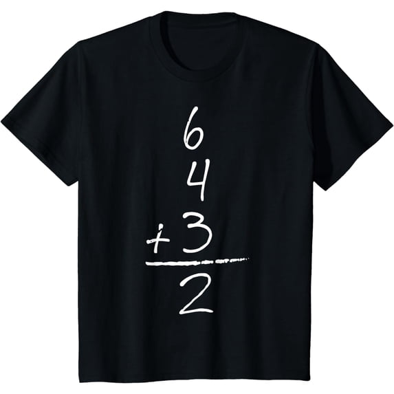 Baseball Inspired Math 6 4 3 2 Double Play Softball Game Tee T-Shirt