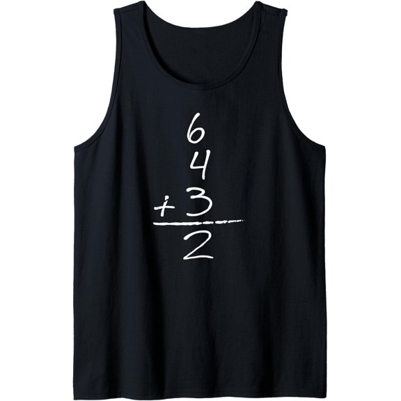 Baseball Inspired Math 6 4 Three Two Two Times The Fun Tank Top Size S-3XL