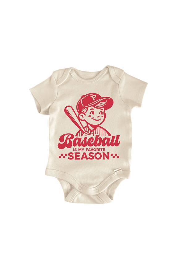 Baseball Is My Favorite Newborn Baby Bodysuit