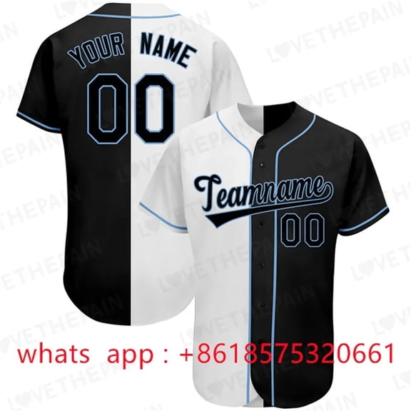 Baseball Jersey Custom Team Shirt Print Personal Name Number Stripe Hip Hop Sportswear Bas