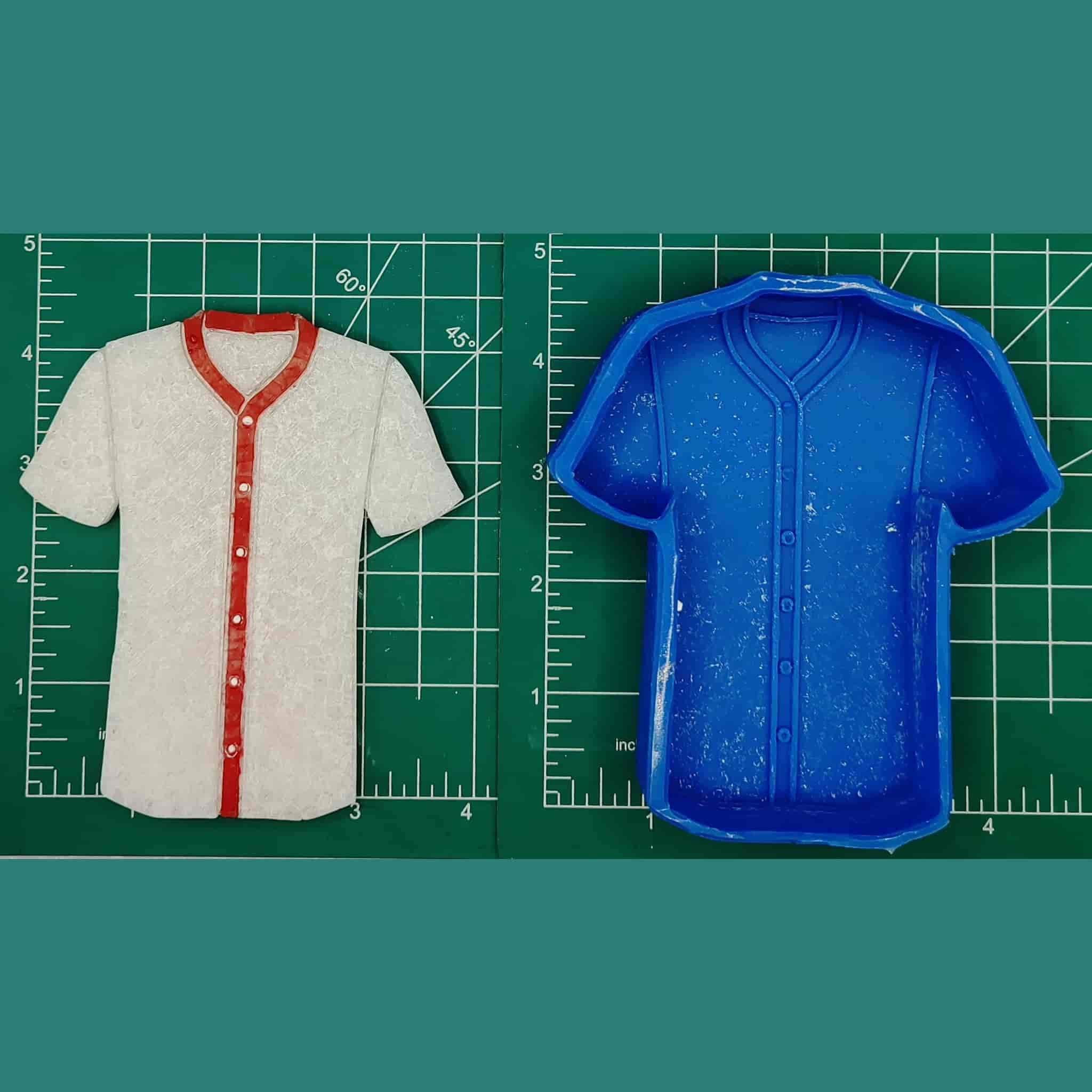 Baseball Jersey Silicone Freshie Mold