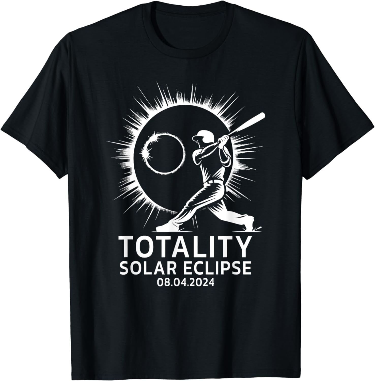 Baseball Kids Mens Toddler Boys Total Solar Eclipse 2024 TShirt