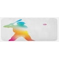 thumbnail image 1 of Baseball Kitchen Mat, Colorful Reflection of Baseball Player Batter Softball Hitter Swinging Arms Print, Plush Decorative Kitchen Mat with Non Slip Backing, 47" X 19", Multicolor, by Ambesonne, 1 of 1