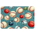 thumbnail image 1 of Baseball Kitchen Rugs Indoor Rug Door Mats - Polyester, Non-Slip, Machine Washable, 1 of 6
