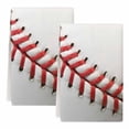 thumbnail image 1 of Baseball Kitchen Towels Set of 2, Red White Texture Sports Ball Minimalist Soft Microfiber Dish Towels, Absorbent Quick-Dry Washable Dishcloths for Kitchen Cleaning, Drying Dishes, 18x28 Inches, 1 of 9