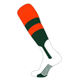 thumbnail image 1 of TCK Baseball Knee High Stirrup Socks (G, 7in) Orange, Dk Green, Dk Green - Medium, 1 of 1