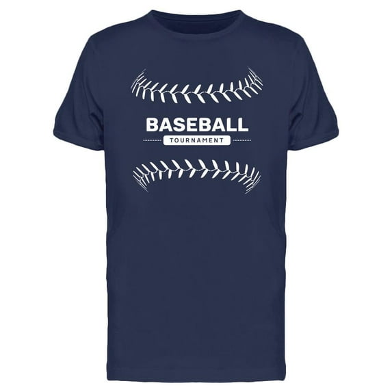 Baseball Lace Ball Tournament T-Shirt Men -Image by Shutterstock, Male Large