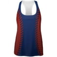 thumbnail image 1 of Baseball League Blue and Red All Over Womens Work Out Tank Top Multi 2XL, 1 of 2