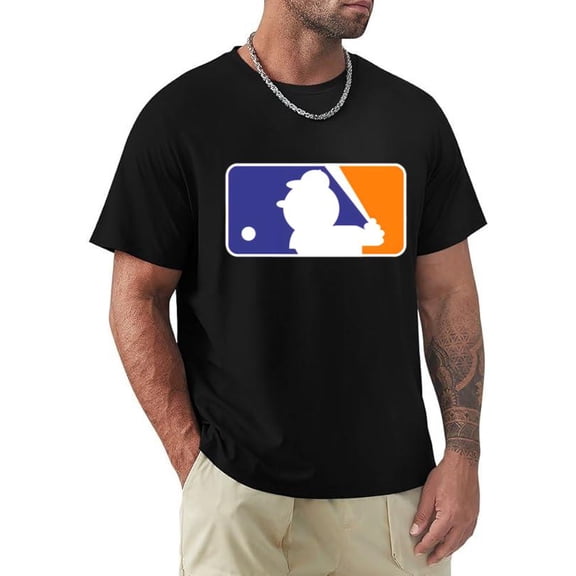 Baseball League Logo Classic Sports Fan Retro Game Graphic Unisex T-Shirt, for men & women, up to size 5XL.
