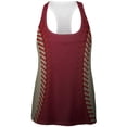 thumbnail image 1 of Baseball League Red and Sand All Over Womens Work Out Tank Top Multi X-LG, 1 of 2