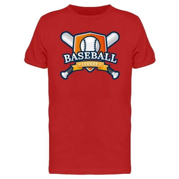 Baseball League  T-Shirt Men -Image by Shutterstock, Male Small