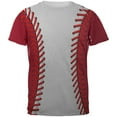 thumbnail image 1 of Baseball League White and Red All Over Mens T Shirt Multi MD, 1 of 2