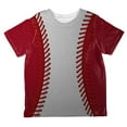 thumbnail image 1 of Baseball League White and Red All Over Toddler T Shirt Multi 2T, 1 of 2