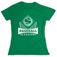 thumbnail image 1 of Baseball Legend Sarcastic Humor Novelty Funny Women's Casual Tees, 1 of 3