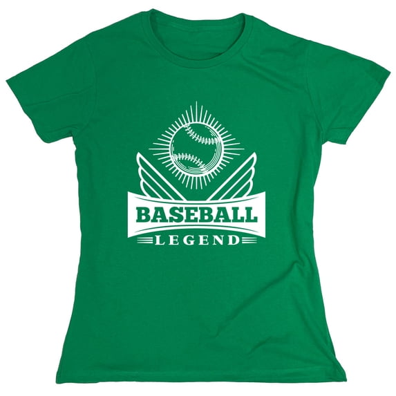 Baseball Legend Sarcastic Humor Novelty Funny Women's Casual Tees