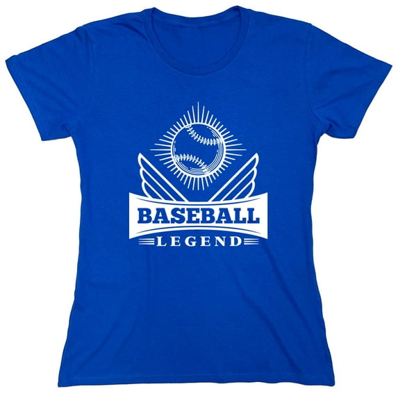 Baseball Legend Sarcastic Humor Novelty Funny Women's Casual Tees