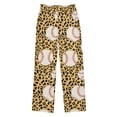 thumbnail image 1 of Baseball Leopard Print Pattern Pajama Pants Soft Lightweight Lounge Pants Bottoms Sleep Pants Warm Comfy, 1 of 9