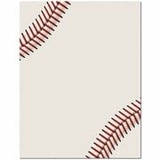 Baseball Letterhead Laser & Inkjet Printer Paper, 25 Sheets per Pack