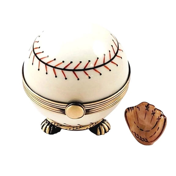 Baseball Limoges Box for Sports Lovers Limoges Box Porcelain Figurine