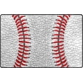 thumbnail image 1 of Baseball Lines Area Rugs Colorful Large Non-Slip Floor Mat Decorative Carpets Doormat for Kitchen Living Dining Dorm Playing Room Bedroom 60 x 39inch, 1 of 7