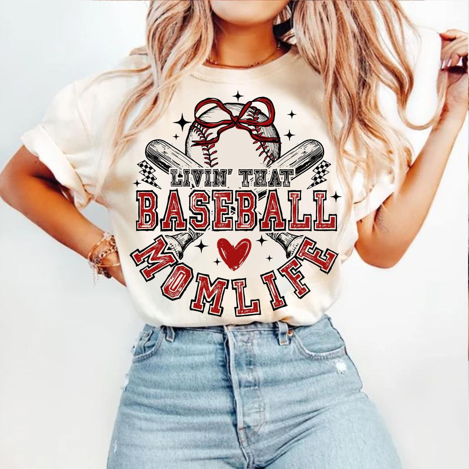 Baseball Livin’ That Baseball Mom Life Shirt, Retro Checkered Baseball Mama Tee, Game Day Baseball Shirt, Baseball Mom Tee, Baseball Mama Shirt