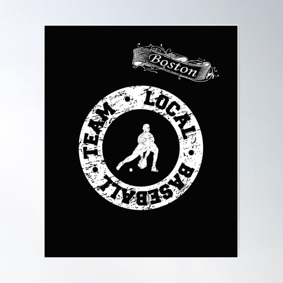 Baseball. Local Baseball Team Boston Team Jersey Poster Wall Art, Modern Wall Decor For Living Room Bedroom, 8x12 UNFRAMED