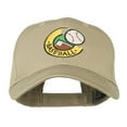 thumbnail image 1 of Baseball Logo Embroidery Cap - Khaki OSFM, 1 of 5