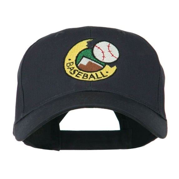 Baseball Logo Embroidery Cap - Navy OSFM